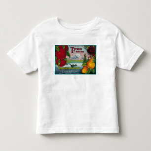 Tyee Pear Crate LabelWA, OR, and CA Toddler T-Shirt