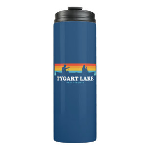 Tygart Lake West Virginia Canoe Thermal Tumbler