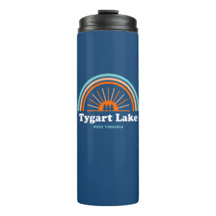 Tygart Lake West Virginia Rainbow Thermal Tumbler