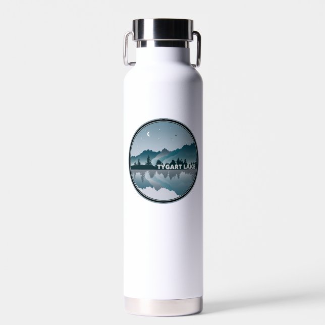 Tygart Lake West Virginia Reflection Water Bottle (Front)