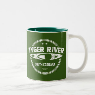 Tyger River, South Carolina Two-Tone Coffee Mug