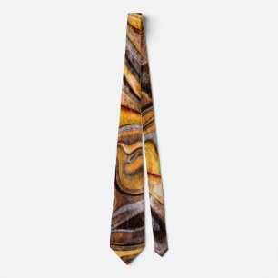 Tyger's Eye Gemstone Textures Tie