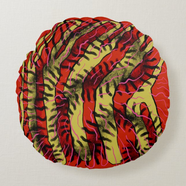 Tygerwyrm Round Cushion (Front)