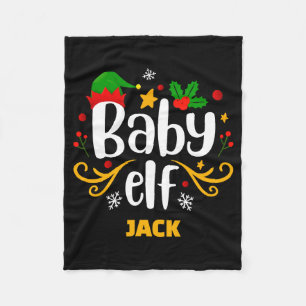 Tygraphy Baby Elf Fun Family Matching Baby Fleece Blanket