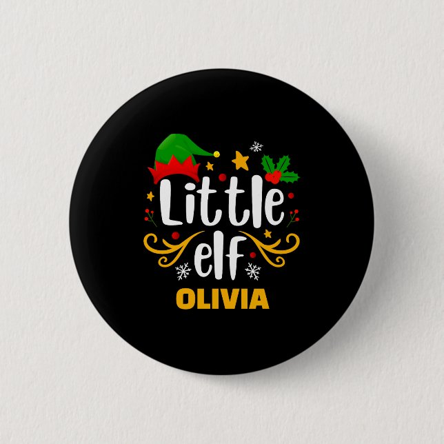 Tygraphy Little Elf Fun Family Matching  6 Cm Round Badge (Front)