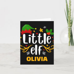 Tygraphy Little Elf Fun Family Matching T Shirt Card