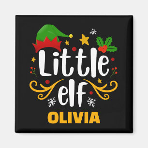 Tygraphy Little Elf Fun Family Matching T Shirt Magnet