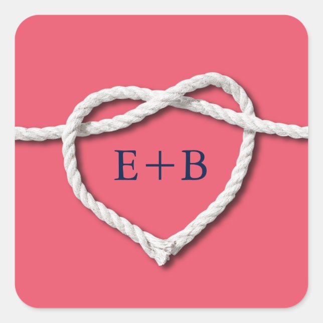 Tying the Knot Coral Sticker (Front)