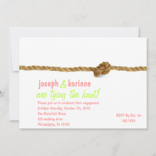 Tying the Knot Engagement Party Invitation