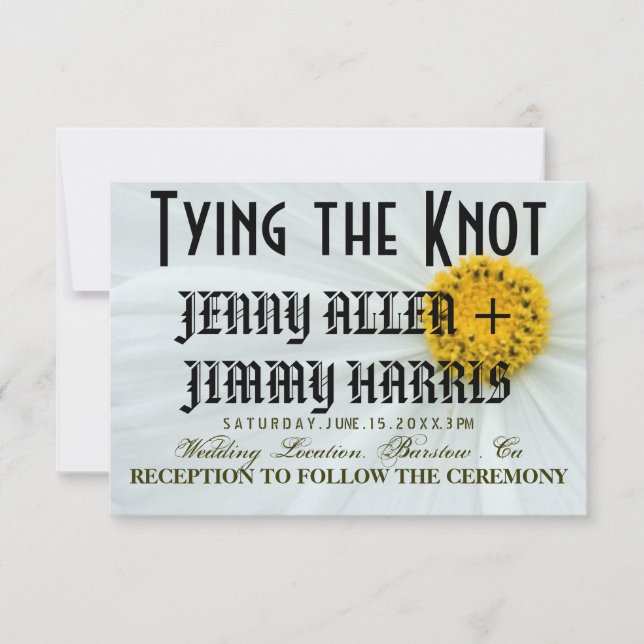 Tying The Knot Invitation (Front)