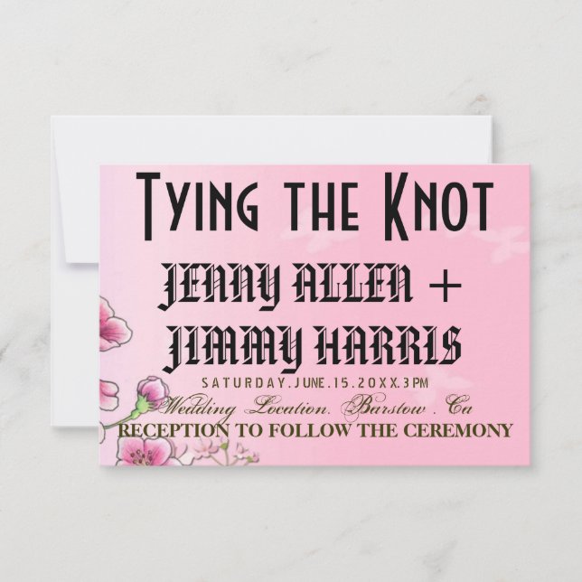 Tying The Knot Invitation (Front)
