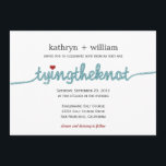 Tying the Knot Modern Wedding Invitation<br><div class="desc">Spread the news in a fun and stylish way with this modern Tying The Knot wedding invitations from berryberrysweet.com. 





 You may also like:</div>