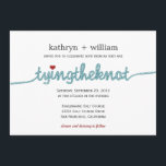 Tying the Knot Modern Wedding Invitation<br><div class="desc">Spread the news in a fun and stylish way with this modern Tying The Knot wedding invitations from berryberrysweet.com. 





 You may also like:</div>