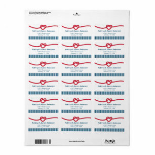 Tying the Knot Nautical Return Address Label