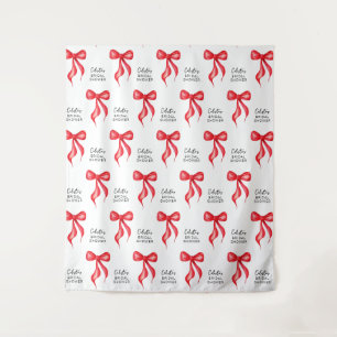 Tying the Knot Personalised Bridal Shower Backdrop Tapestry