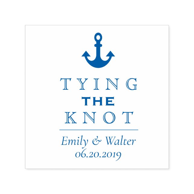 Tying the Knot | Personalised Self Inking Stamp (Design)