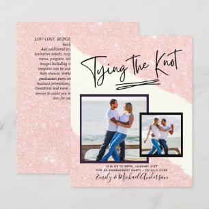 Tying The Knot - Photo Engagement Party Invitation