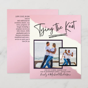 Tying The Knot - Photo Engagement Party Invitation