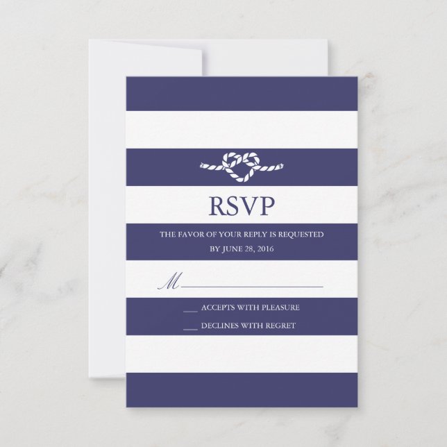 Tying The Knot | Response Card (Front)