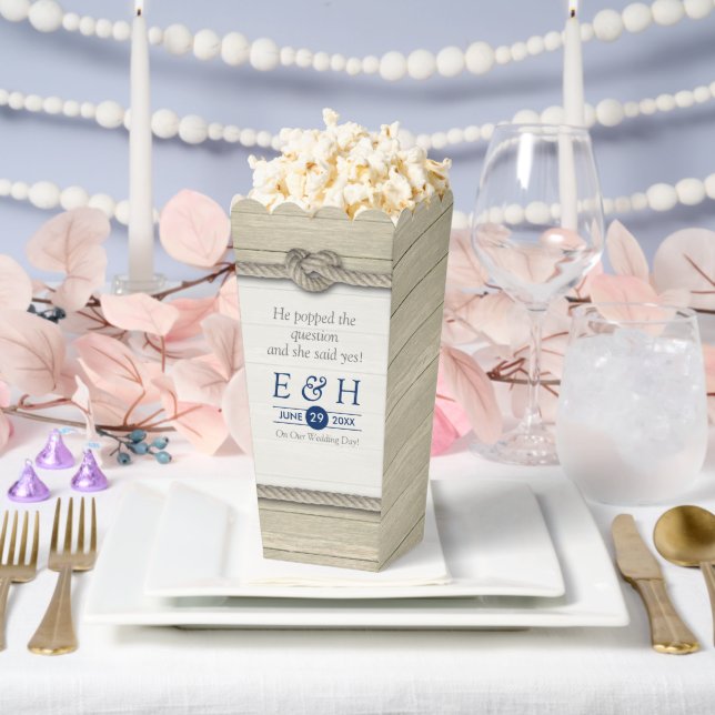 Tying The Knot Rustic Beach Wedding Favour Box (Wedding)