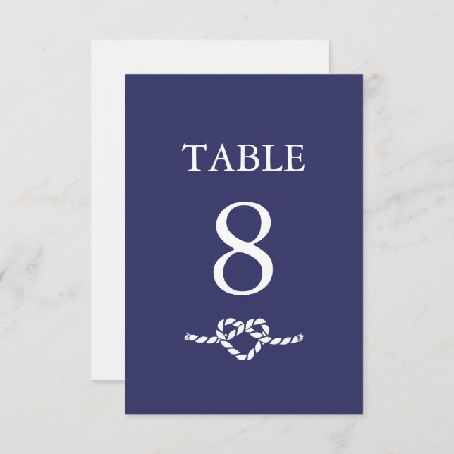 Tying The Knot | Table Card (Front/Back)