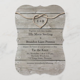 Tying the Knot Wedding Invitation