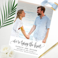 Tying The Knot Wedding Save The Date Photo