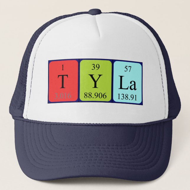 Tyla periodic table name hat (Front)