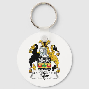 Tyler Family Crest Key Ring