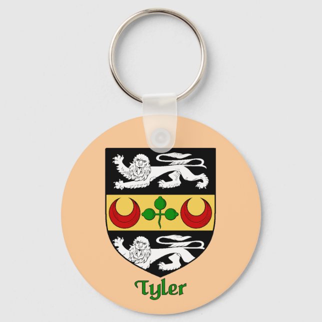 Tyler Family Shield Keychain (Front)