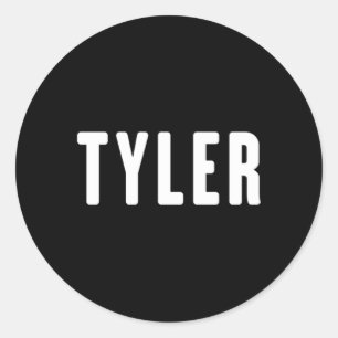 Tyler First Name Tyler Classic Round Sticker