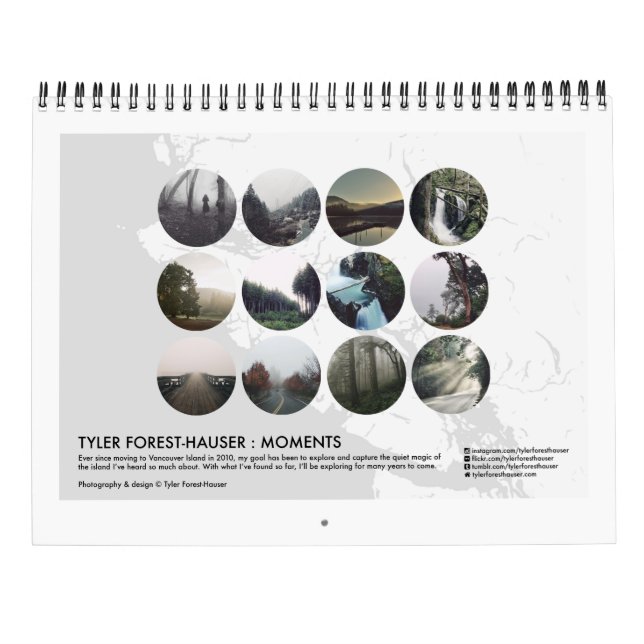 Tyler Forest-Hauser : Moments Calendar (Back)