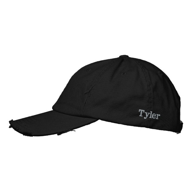 "Tyler" Mens Name Embroidered, Embroidered Hat (Left)