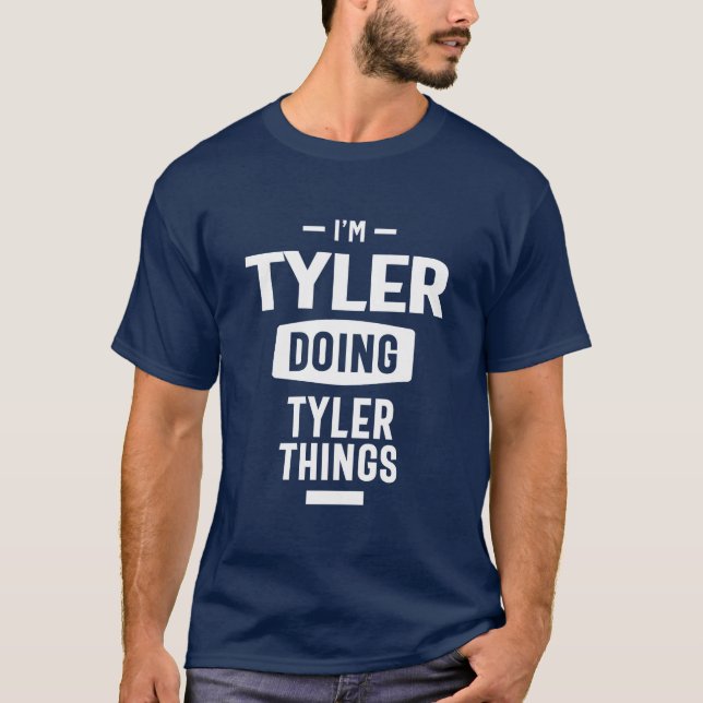 Tyler Personalised Name Birthday Gift   T-Shirt (Front)
