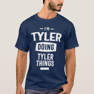 Tyler Personalised Name Birthday Gift T-Shirt