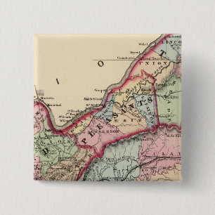 Tyler, Ritchie, Pleasants, Wood, Wirt counties 15 Cm Square Badge