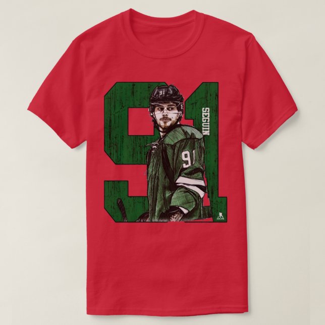 Tyler Seguin Dallas Sketch 91 TShirt (Design Front)