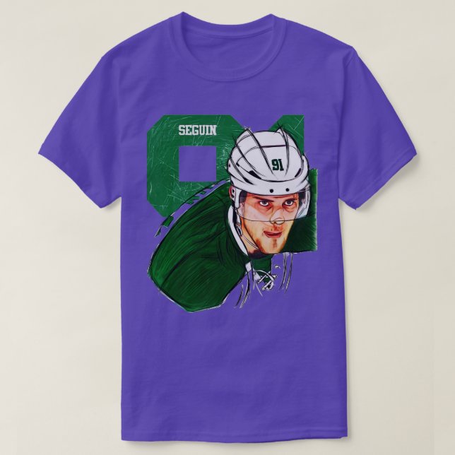 Tyler Seguin Dallas Sketch Stare TShirt 1 (Design Front)
