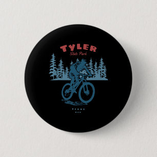 Tyler State Park Mountain Bike Bicycle Biking 6 Cm Round Badge