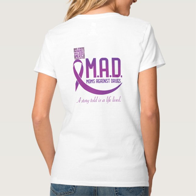 Tyler Tee. Customize Overdose Awareness tee (Back)