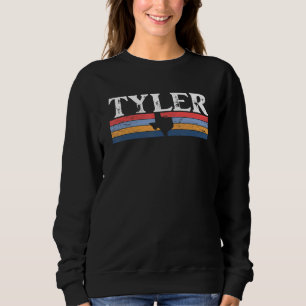 Tyler Texas TX retro vintage stripes state 70s col Sweatshirt