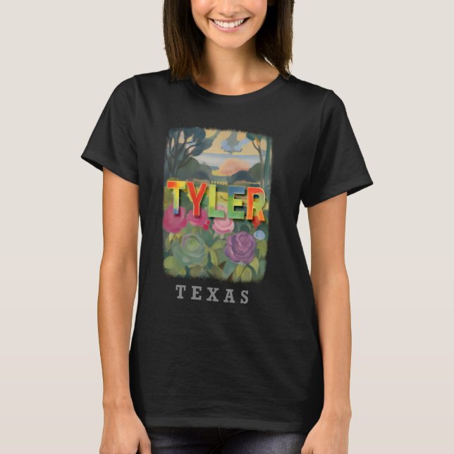 Tyler Texas TX Rose Garden Splendour SD894 T-Shirt (Front)