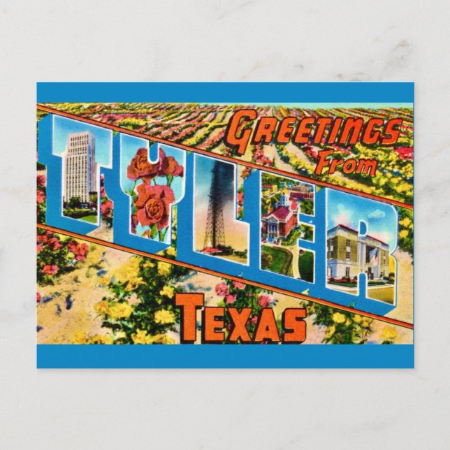 Tyler TX Postcard (Front)