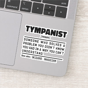 Tympanist Noun Timpani Player Funny Drums Lover