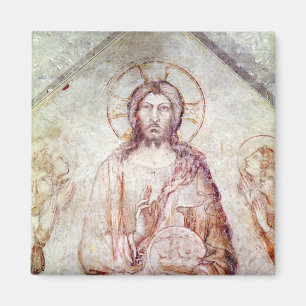 Tympanum depicting the Saviour Blessing, 1341 Magnet
