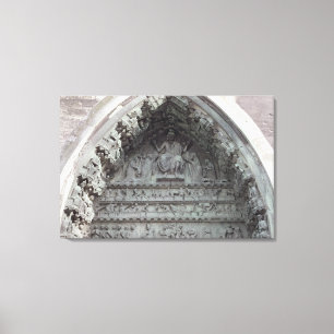 Tympanum from the left portal canvas print
