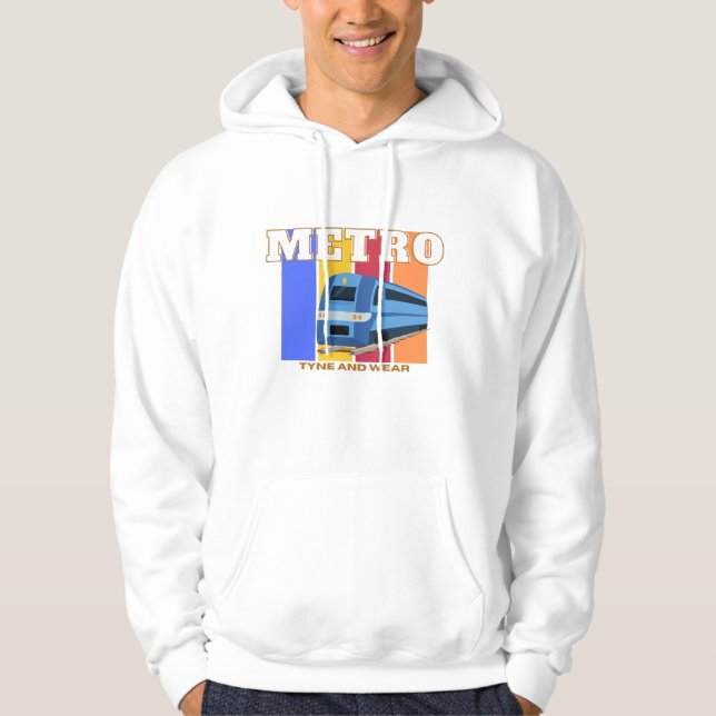 Tyne and wear metro Newcastle Hoodie (Front)
