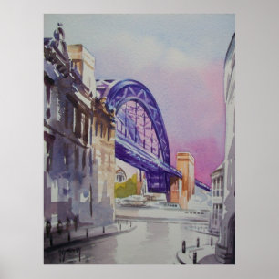 Tyne Bridge, Dean Street Poster Print