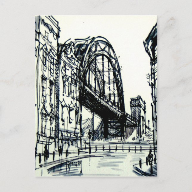 Tyne Bridge Dene Street Postcard (Front)