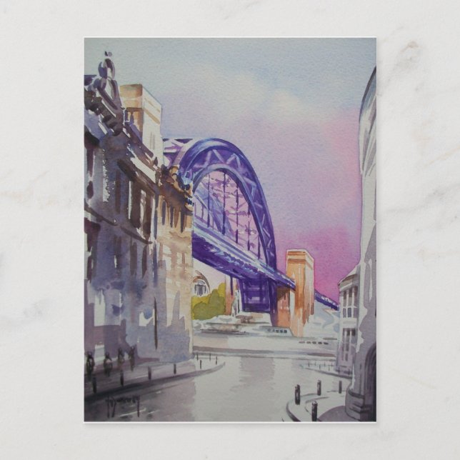 Tyne Bridge from Dean Street Post Card (Front)